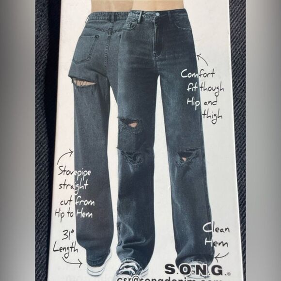 S.O.N.G Denim - (Q) S.O.N.G 90s BOYFRIEND‎ JEAN SIZE 9/29